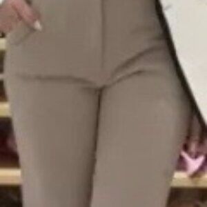 Express columnist 14 L  beige sand  color trouser flare pant